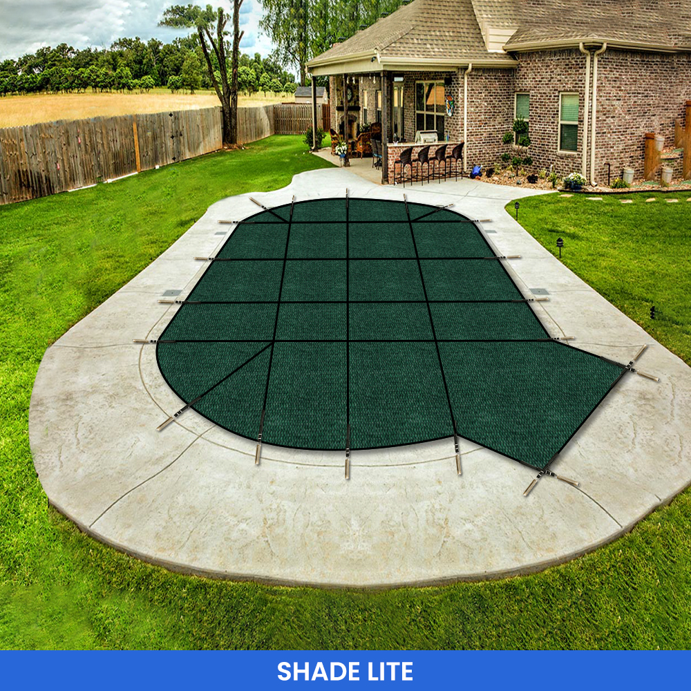 Oval Pool Cover - Left/Right Steps