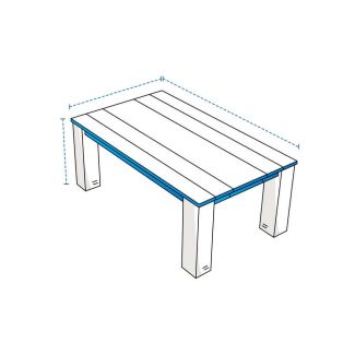 Custom Rectangle Table Cover - Design 1